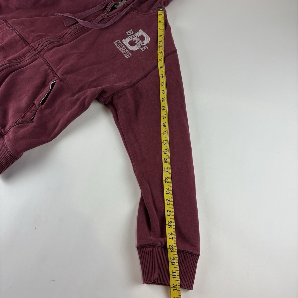 Old Navy Mens XL Maroon Basic Issue Distressed MB-550 Full Zip Hoodie VTG Heavy - Picture 12 of 14
